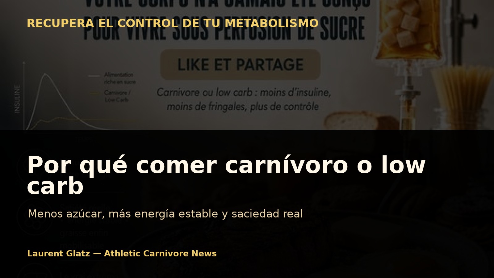 Por qué comer carnívoro o low carb: salir de la perfusión de azúcar