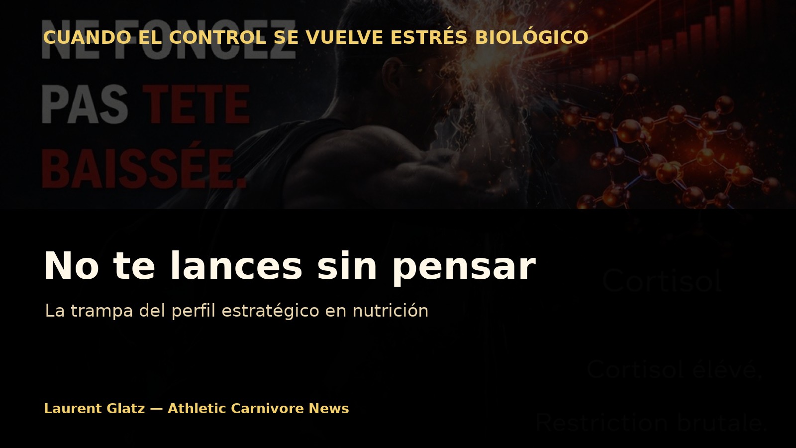 No te lances sin pensar: la trampa del perfil estratégico en nutrición