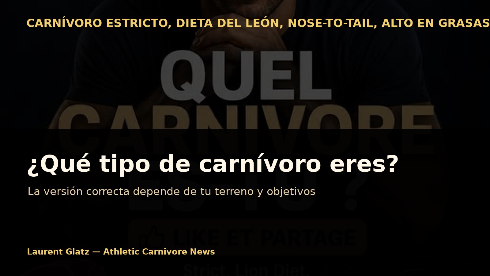 ¿Qué tipo de carnívoro eres realmente?