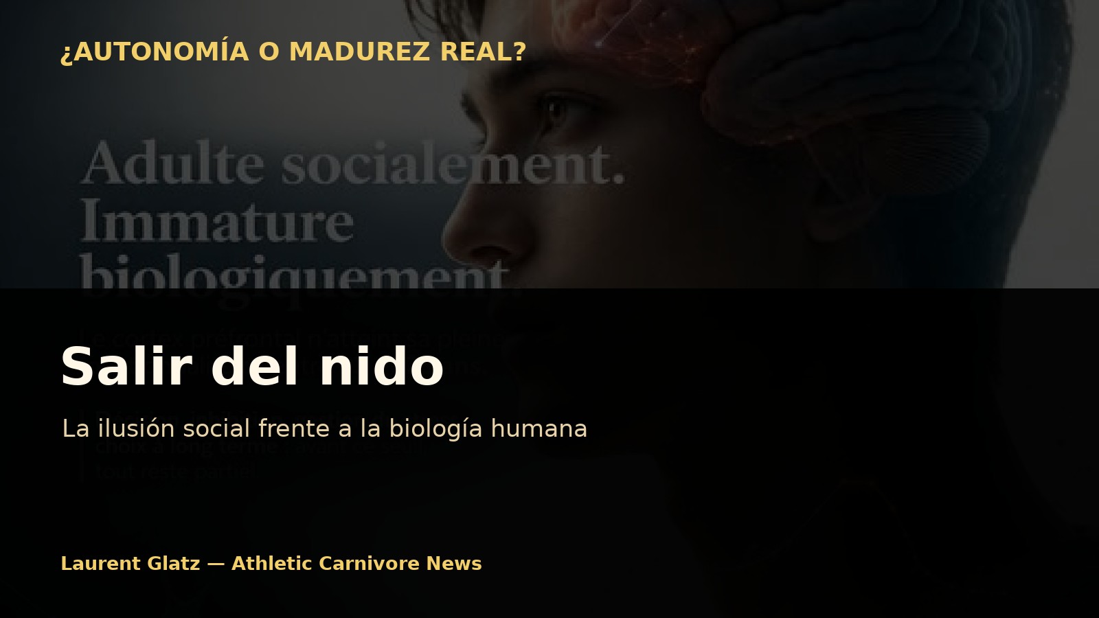 Salir del nido: la ilusión social frente a la biología humana