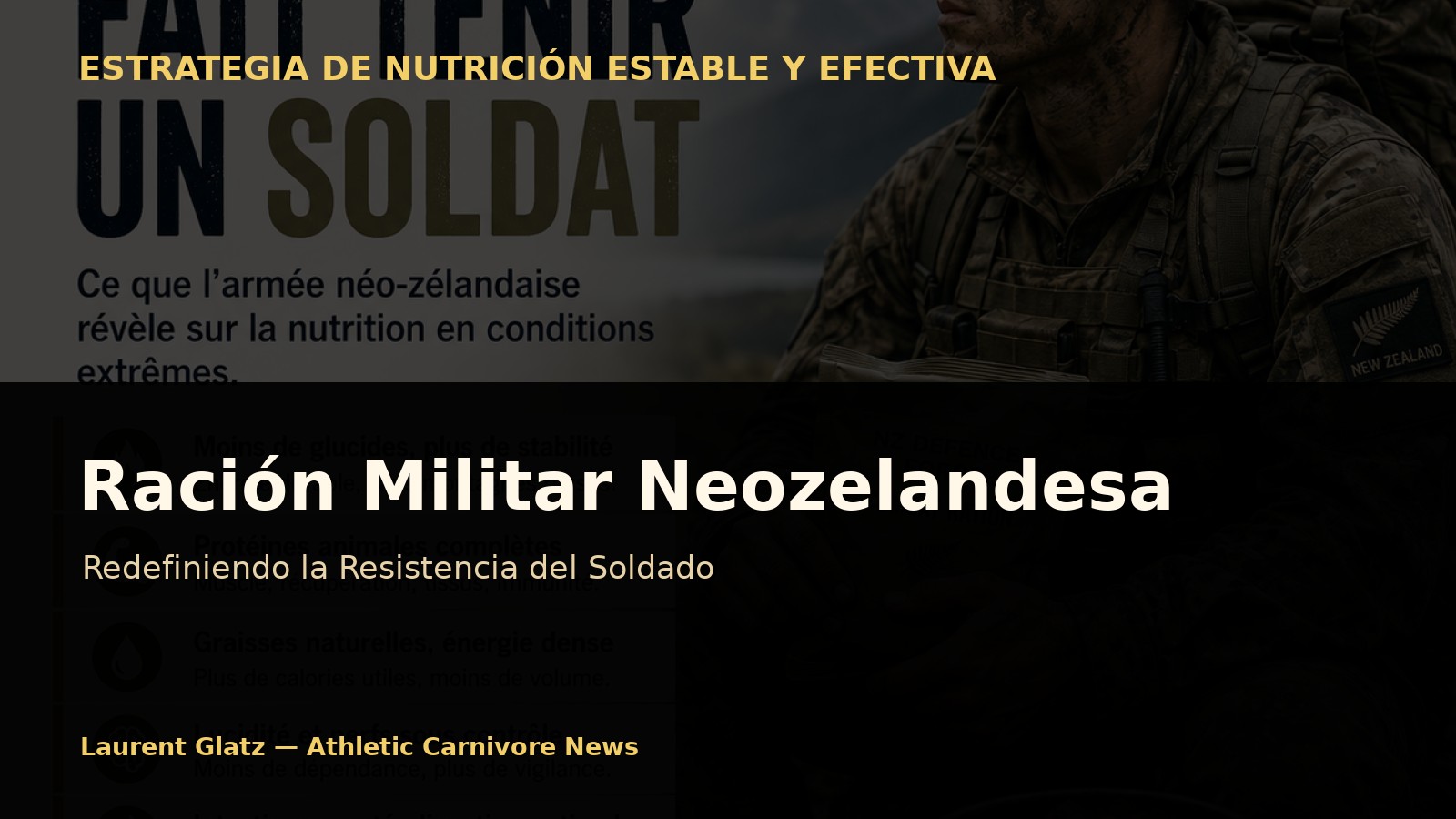 Cómo la ración militar neozelandesa redefine la resistencia del soldado