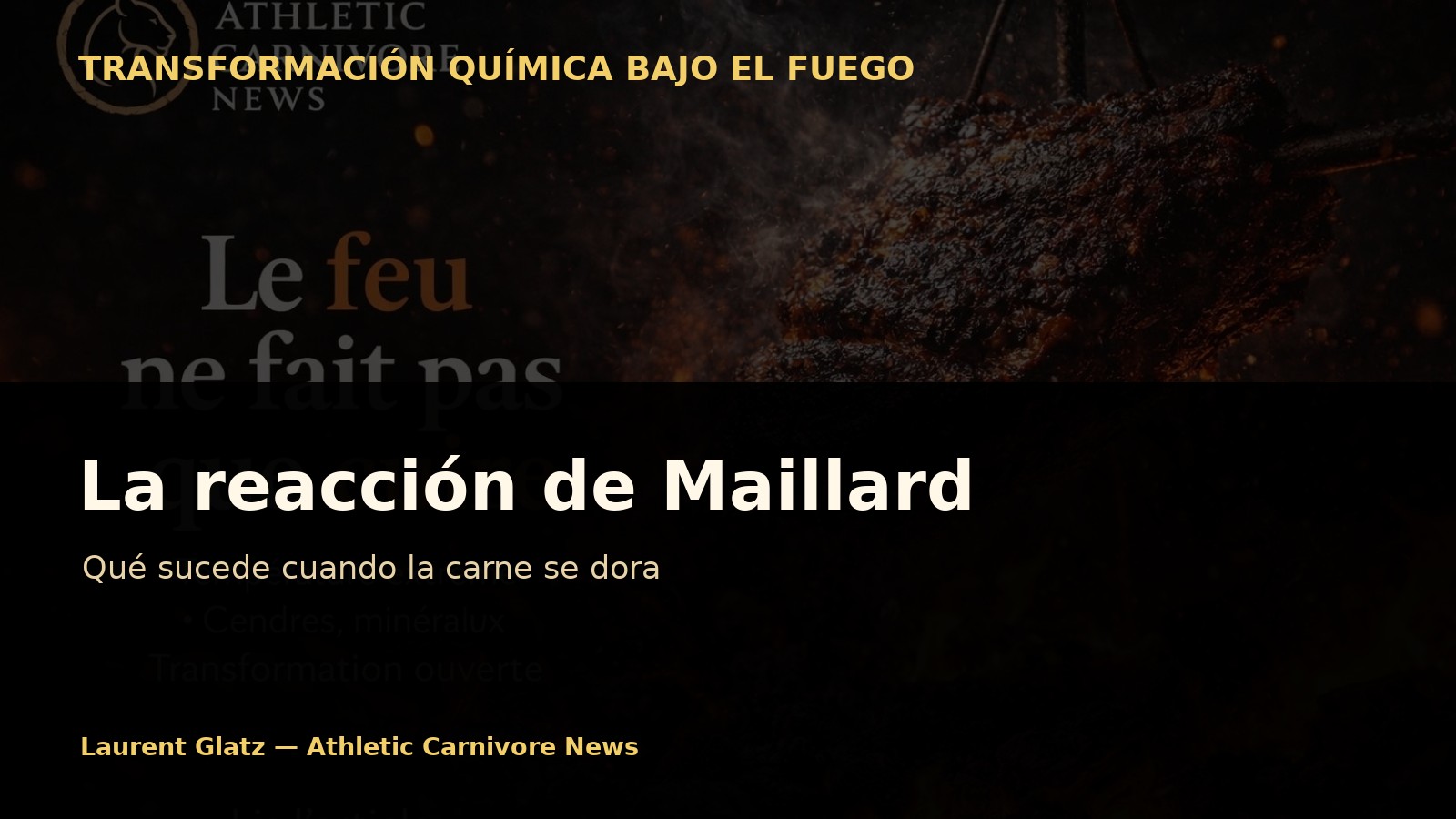 La reacción de Maillard: qué sucede cuando la carne se dora