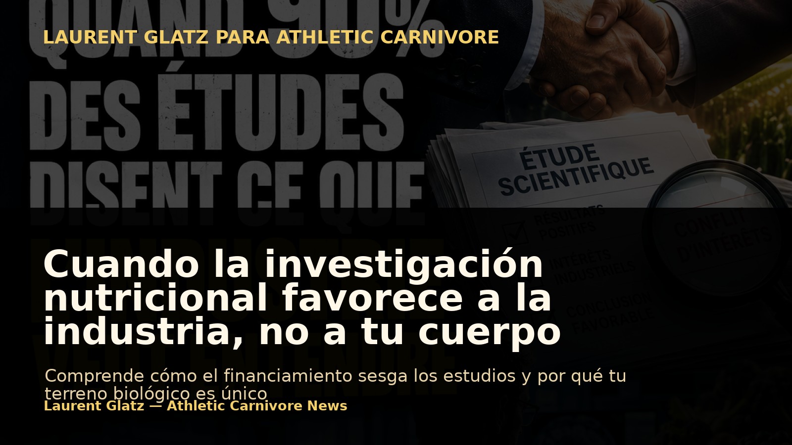 Cuando la investigación nutricional favorece a la industria, no a tu cuerpo