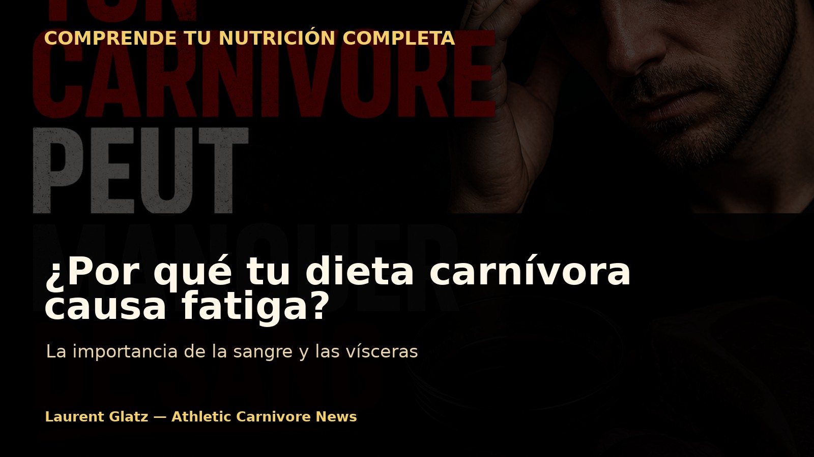 Por qué tu dieta carnívora puede causar fatiga por falta de sangre