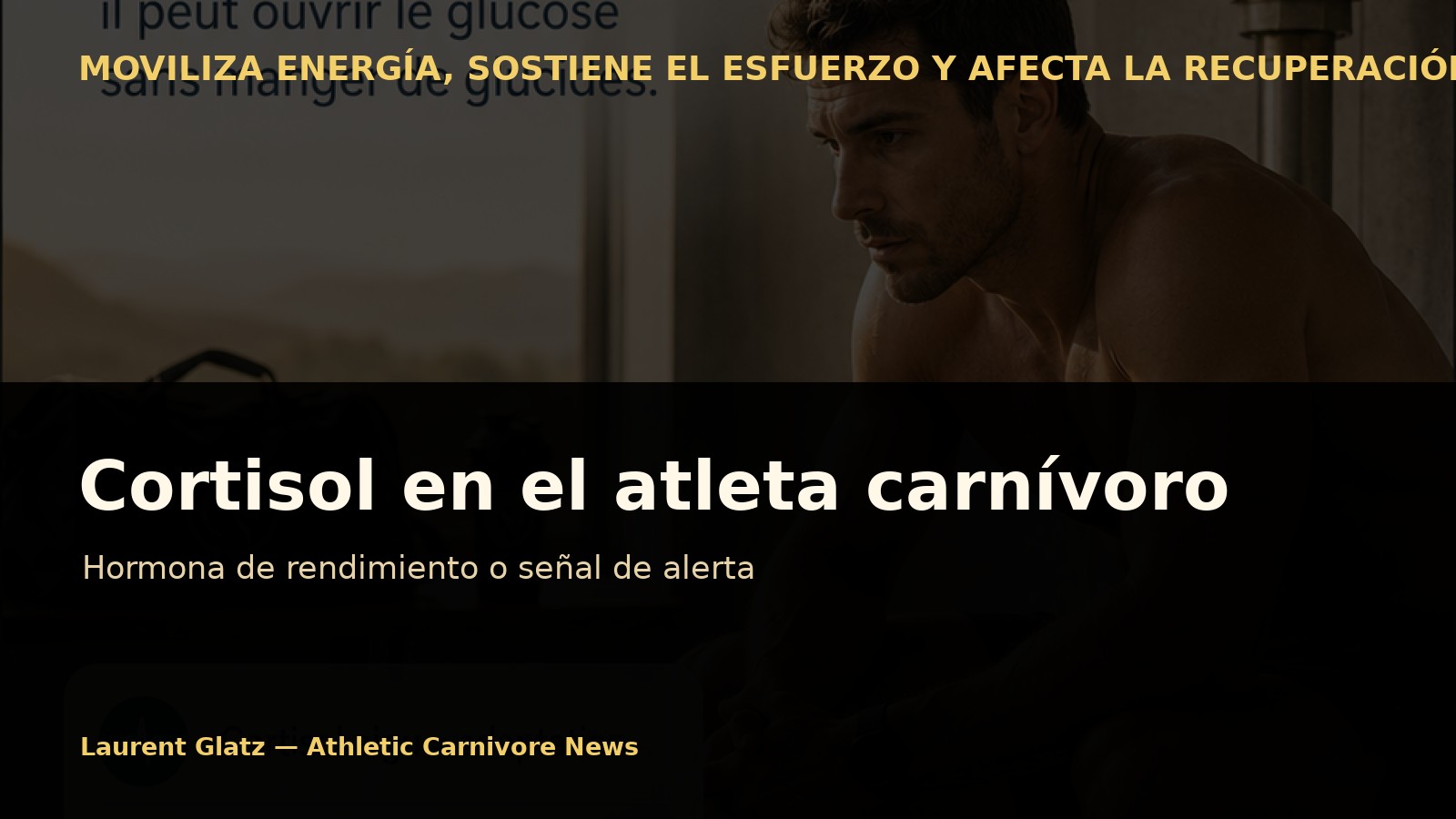 Cortisol en el atleta carnívoro: ¿hormona de rendimiento o señal de alerta?