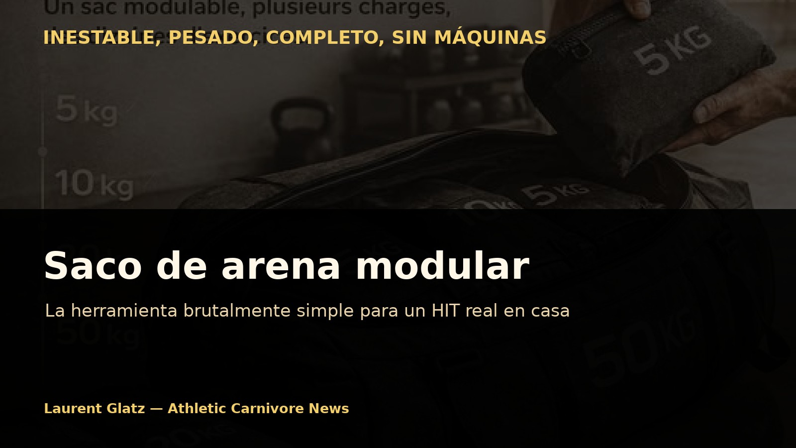 Saco de arena modular: la herramienta brutalmente simple para un verdadero HIT en casa