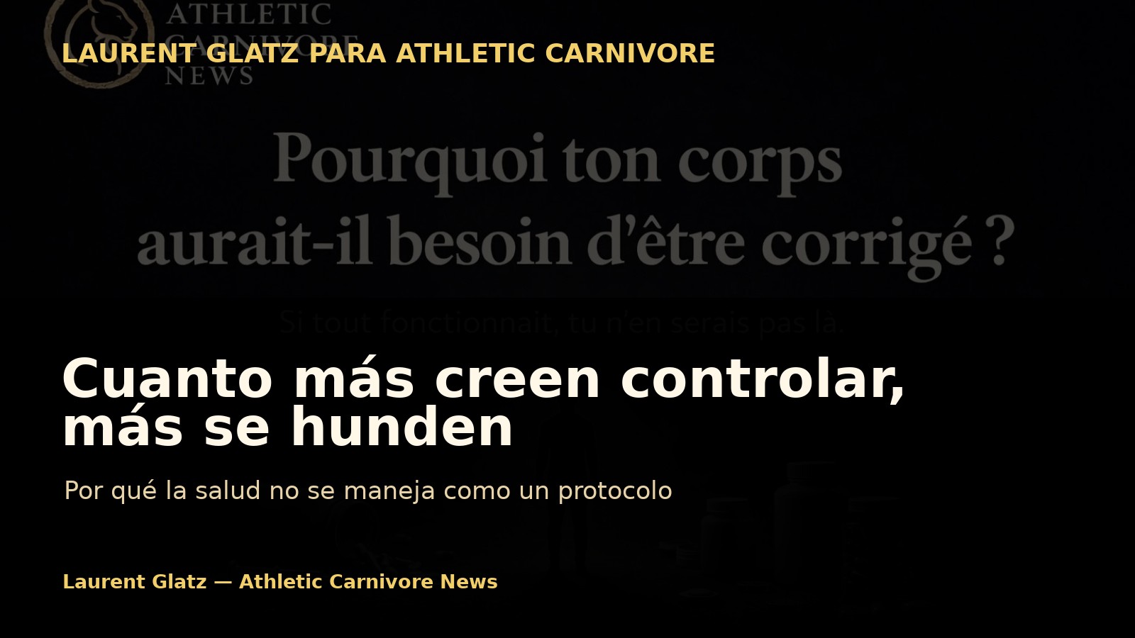 Cuanto más creen controlar, más se hunden