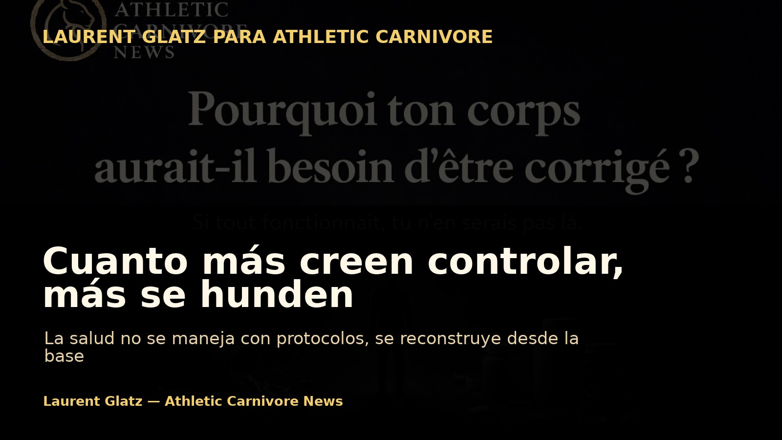Cuanto más creen controlar, más se hunden