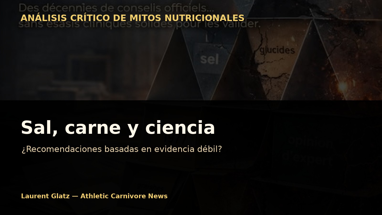 Sal, carne y ciencia: ¿recomendaciones basadas en la nada?