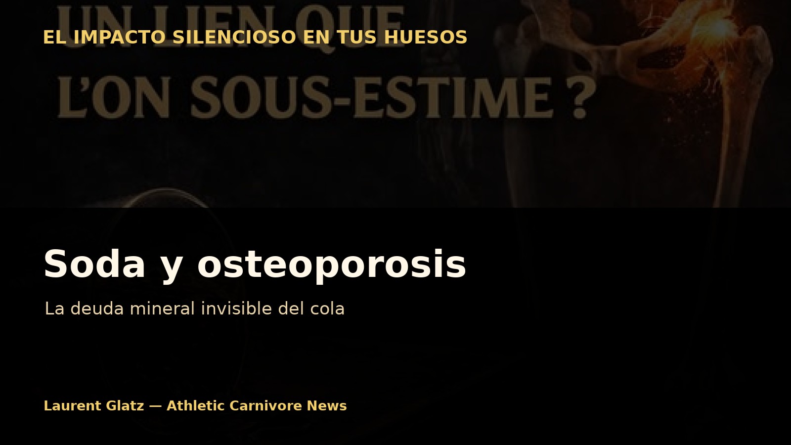 Soda y osteoporosis: la deuda mineral invisible del cola