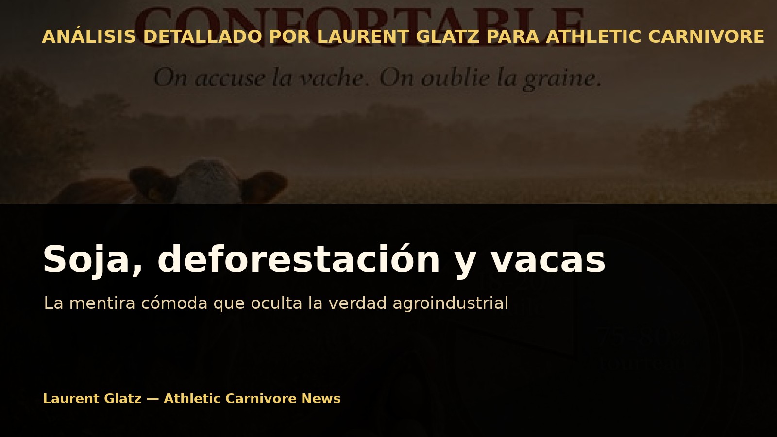 Soja, deforestación y vacas: la mentira cómoda