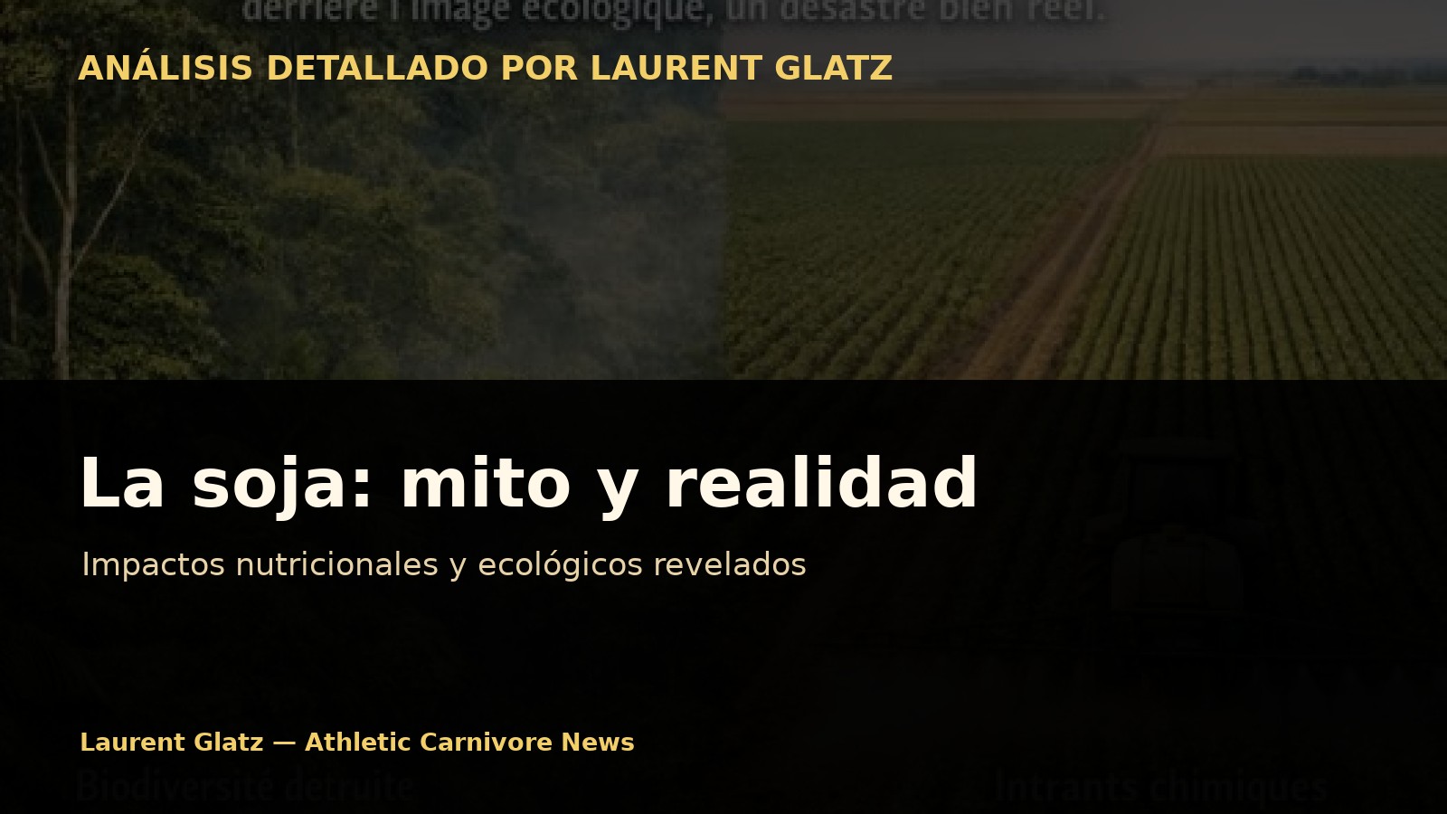 La soja: análisis de un mito nutricional moderno