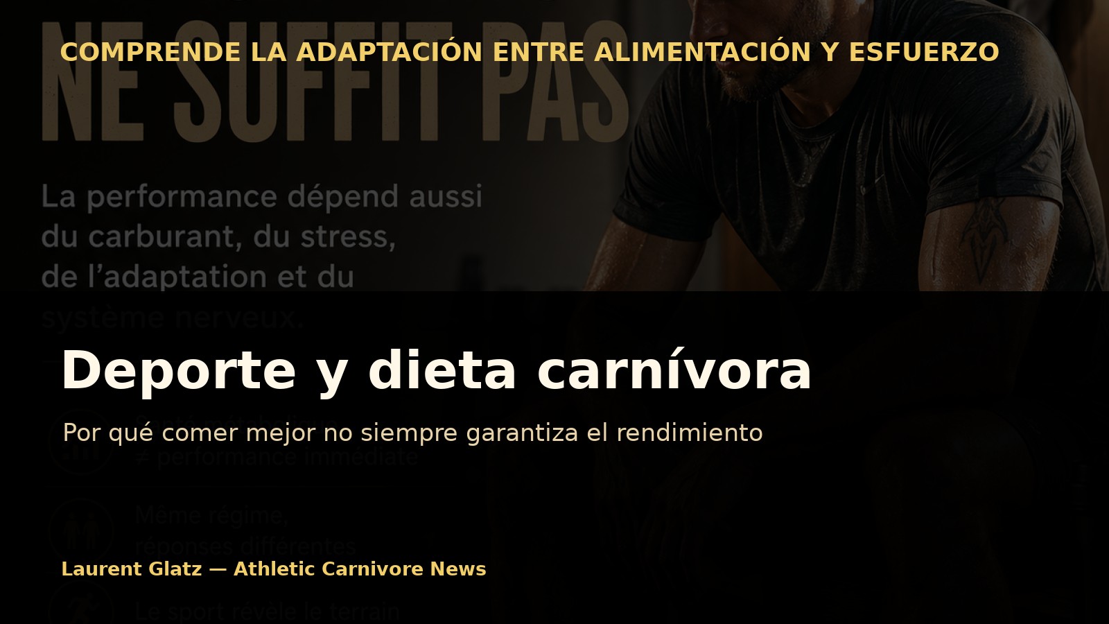 Deporte y alimentación carnívora: por qué comer mejor no garantiza el rendimiento