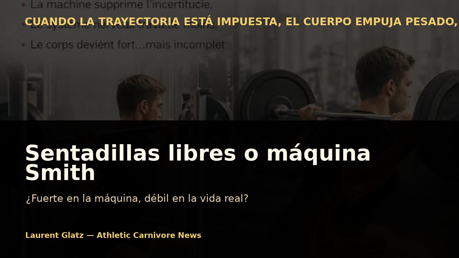 Sentadillas libres o máquina Smith: ¿fuerte en la máquina, débil en la vida real?