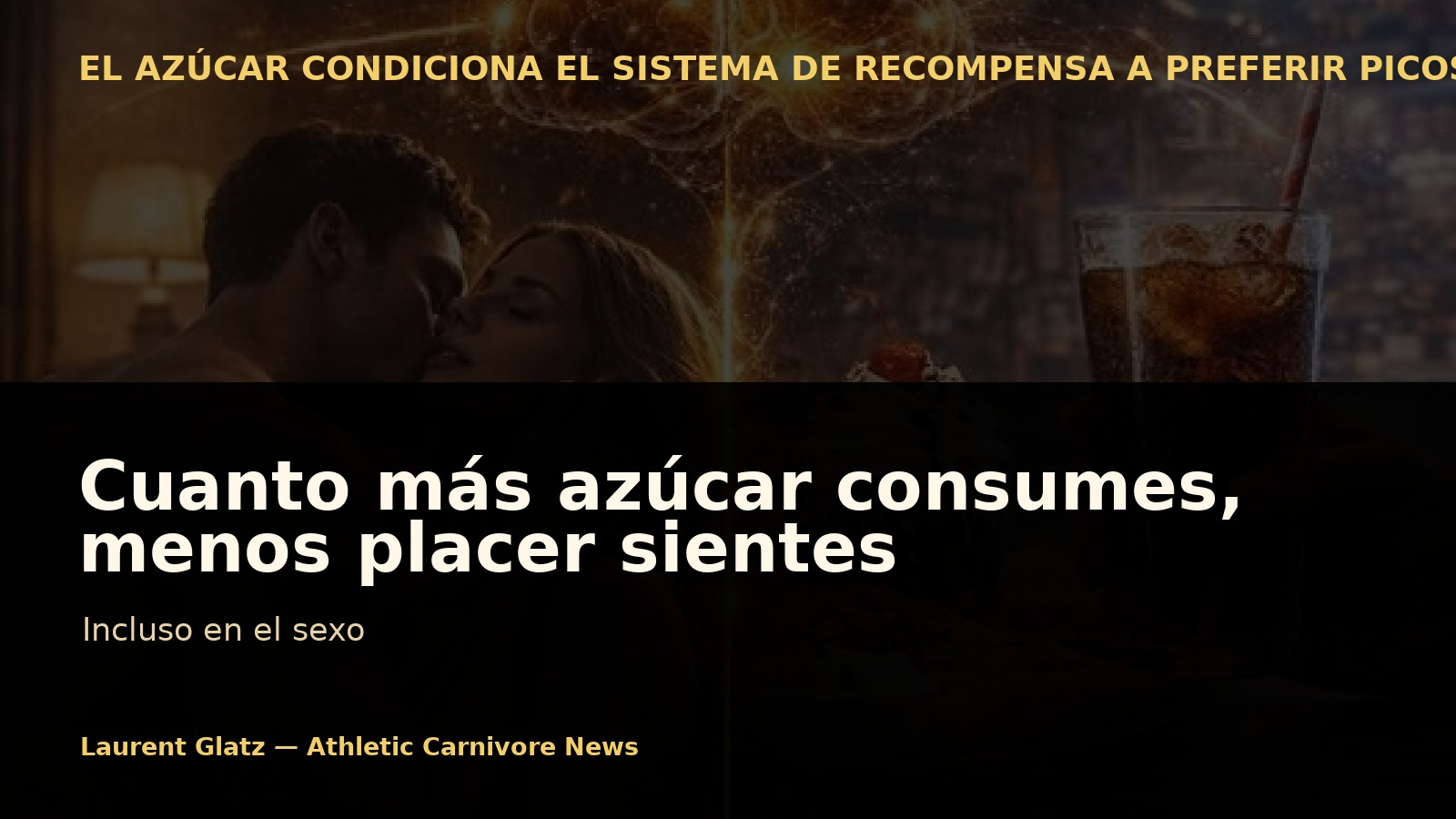 Cuanto más azúcar consumes, menos placer sientes. Incluso en el sexo