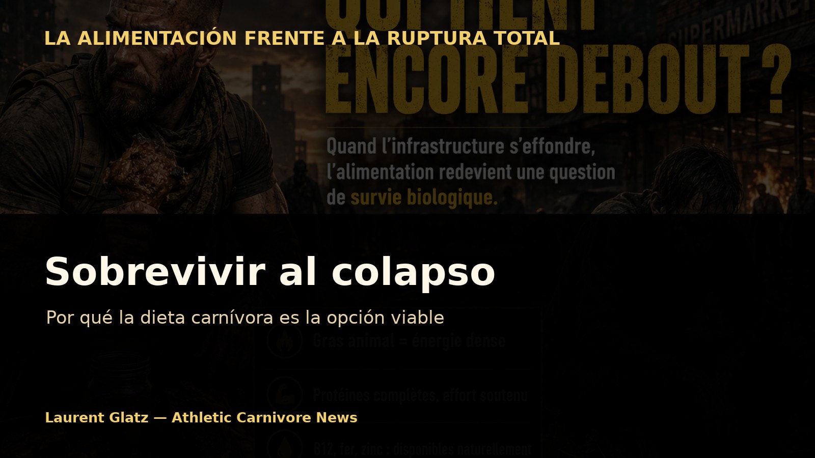 Sobrevivir al colapso: por qué la dieta carnívora es la opción viable