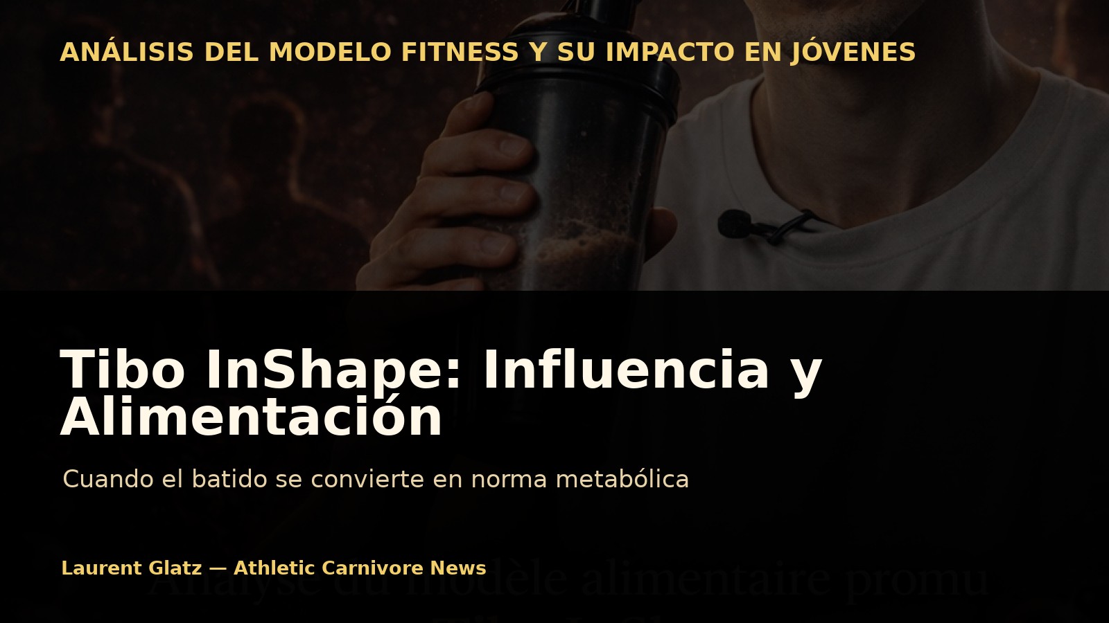 Tibo InShape: modelo alimenticio, marketing proteico e influencia en una generación
