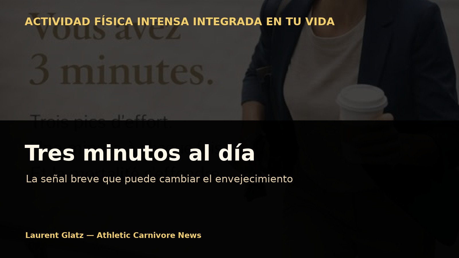 Tres minutos al día: la señal breve que puede cambiar el envejecimiento