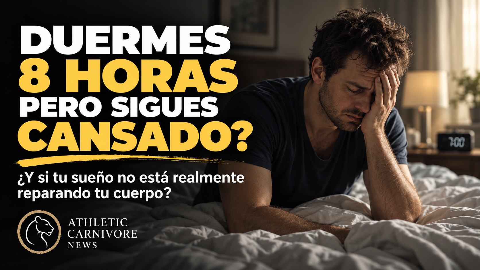 Duermes 8 horas pero sigues cansado: entender la verdadera recuperación
