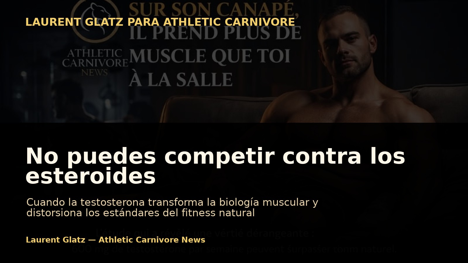 No puedes competir contra los esteroides