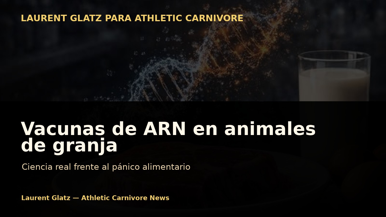 Vacunas de ARN en animales de granja: ciencia real frente al pánico alimentario