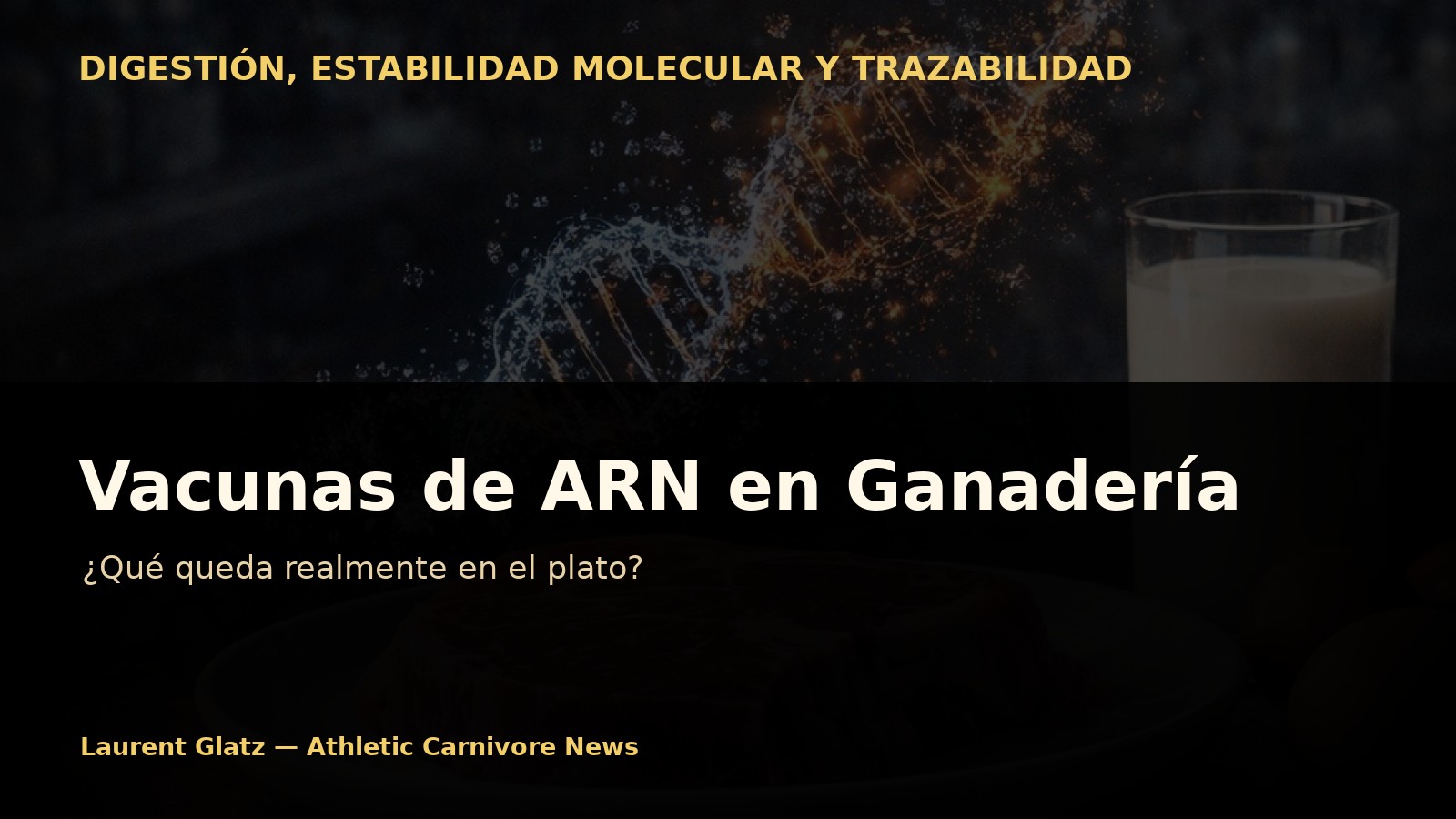 Vacunas de ARN en la ganadería: ¿qué queda realmente en el plato?
