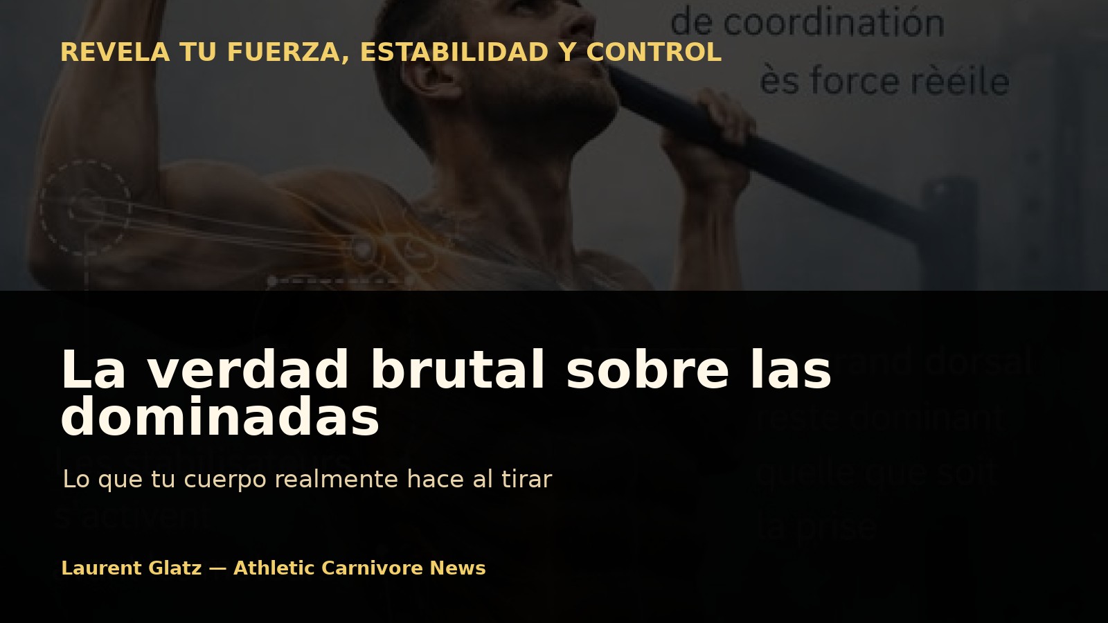 La verdad brutal sobre las dominadas: lo que tu cuerpo realmente hace al tirar