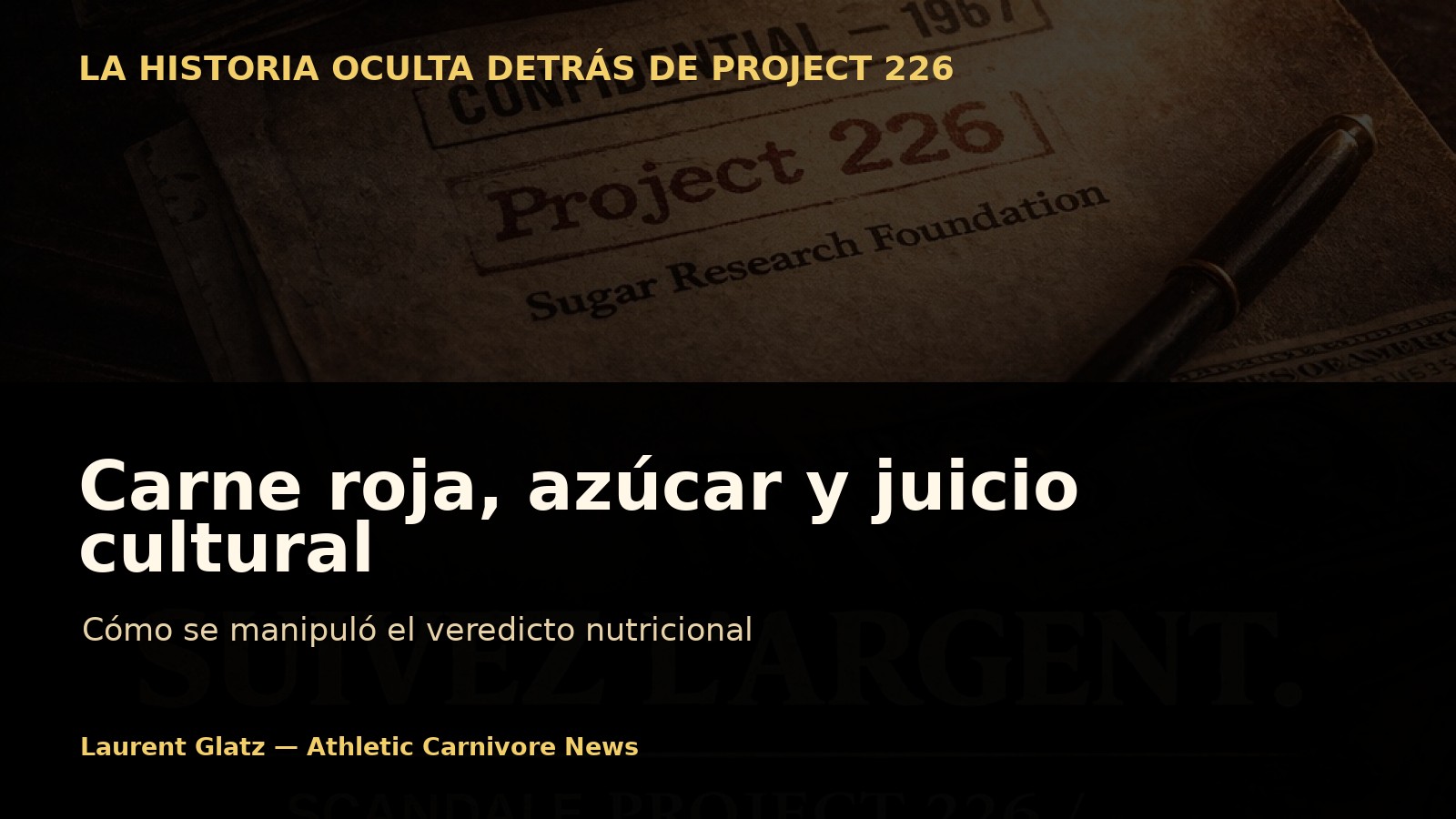 Carne roja, azúcar y juicio cultural: cómo se manipuló el veredicto nutricional