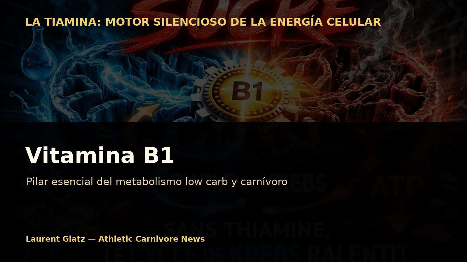 La vitamina B1, pilar discreto del metabolismo low carb y carnívoro