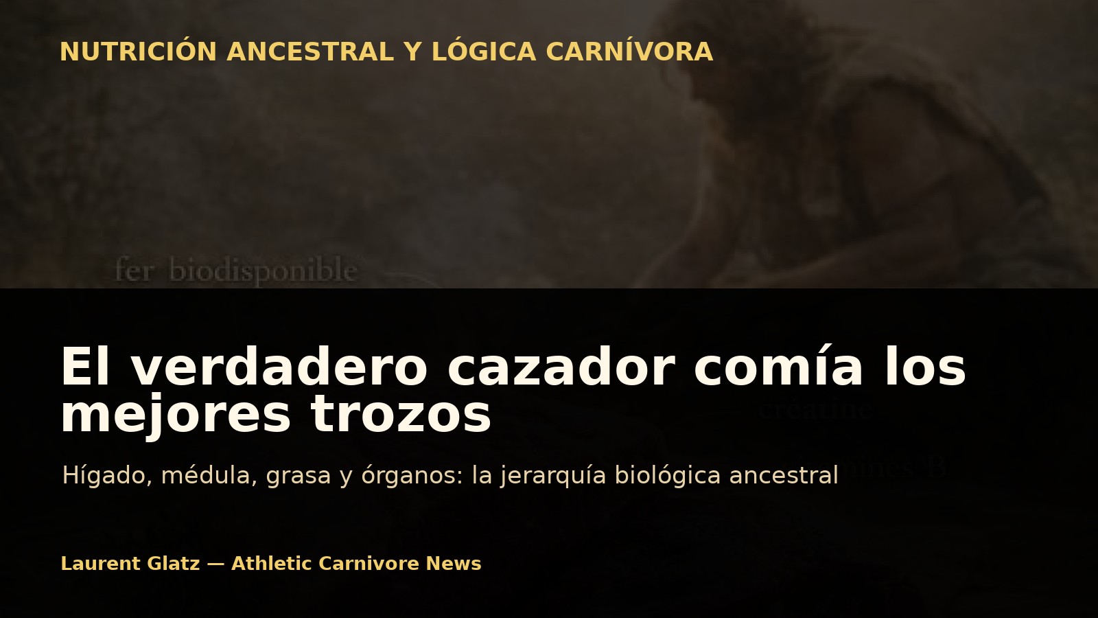 El verdadero cazador comía los mejores trozos — y no era casualidad