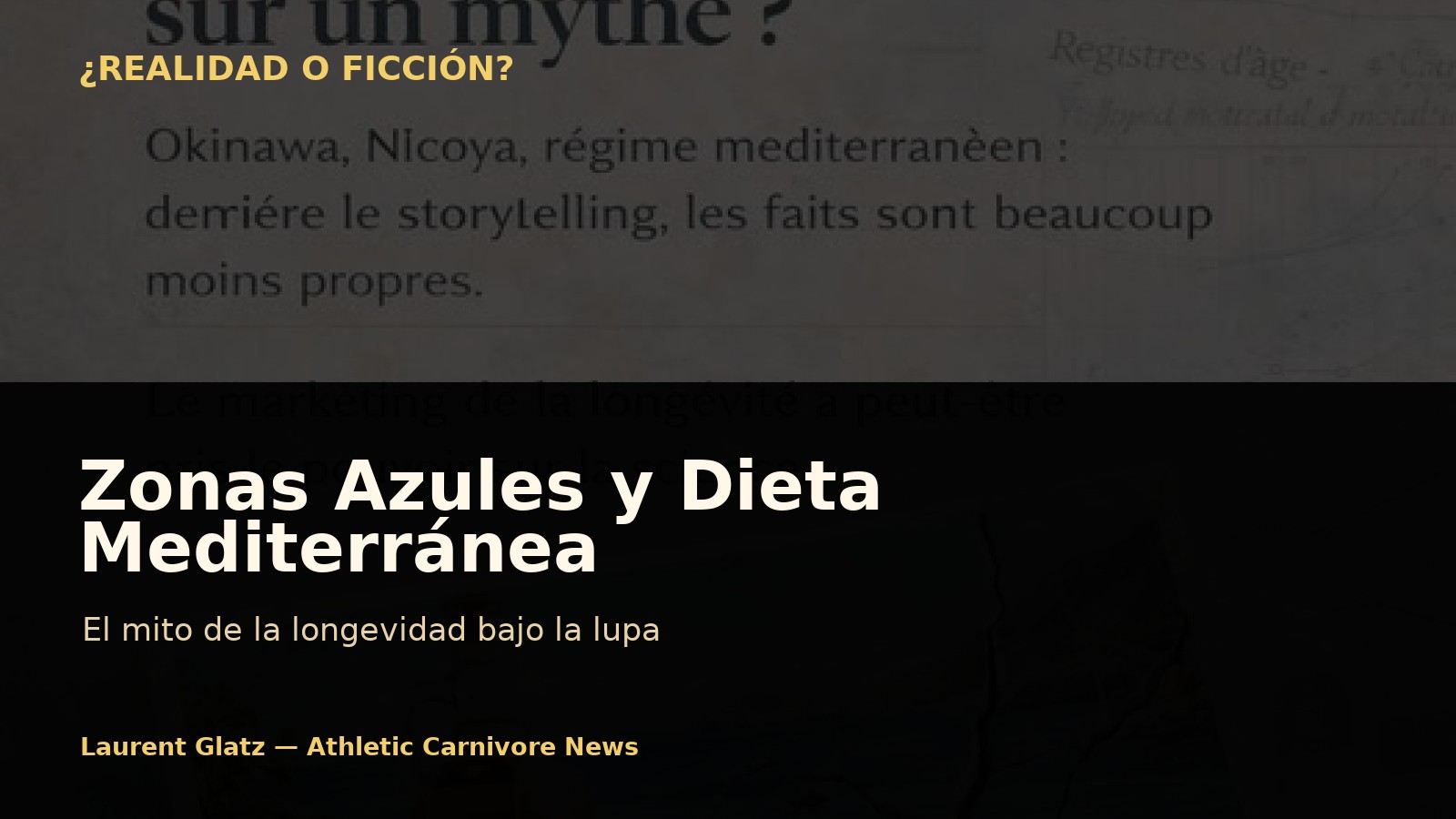 Zonas azules y dieta mediterránea: el mito de la longevidad