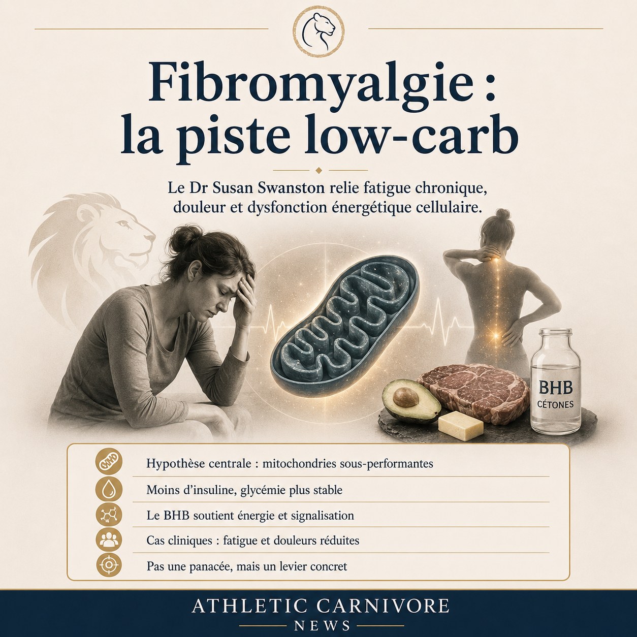 Fibromyalgie : la piste low-carb