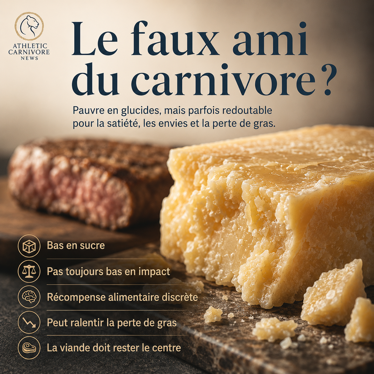 Le fromage en régime carnivore : plaisir ou frein à la satiété ?