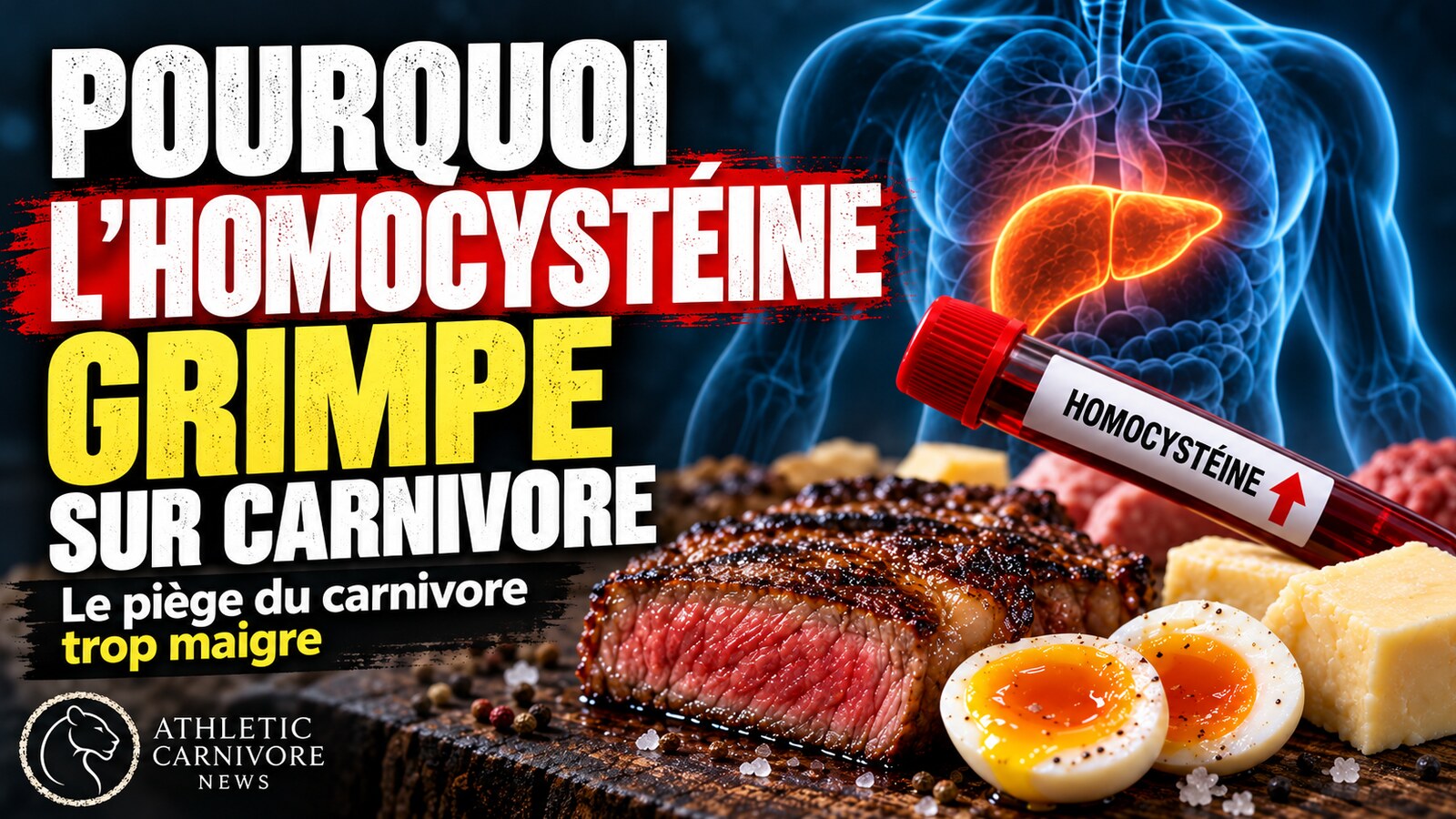 Pourquoi l’homocystéine monte avec le régime carnivore maigre