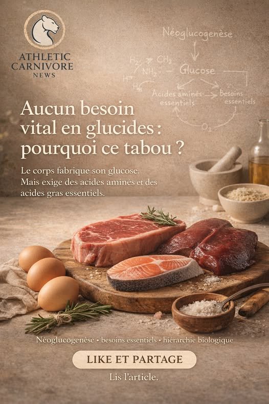 Humain carnivore et génétique : aucun besoin vital en glucides ?
