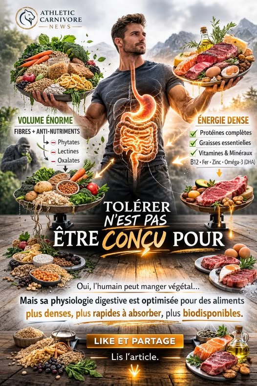 Nous ne sommes pas des gorilles : tolérer le végétal n’est pas être conçu pour lui