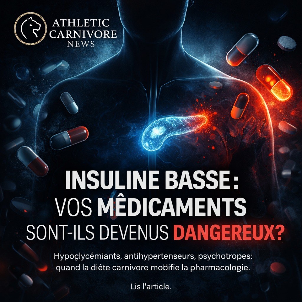 Être carnivore avec une insuline basse : que deviennent les médicaments et les compléments alimentaires ?