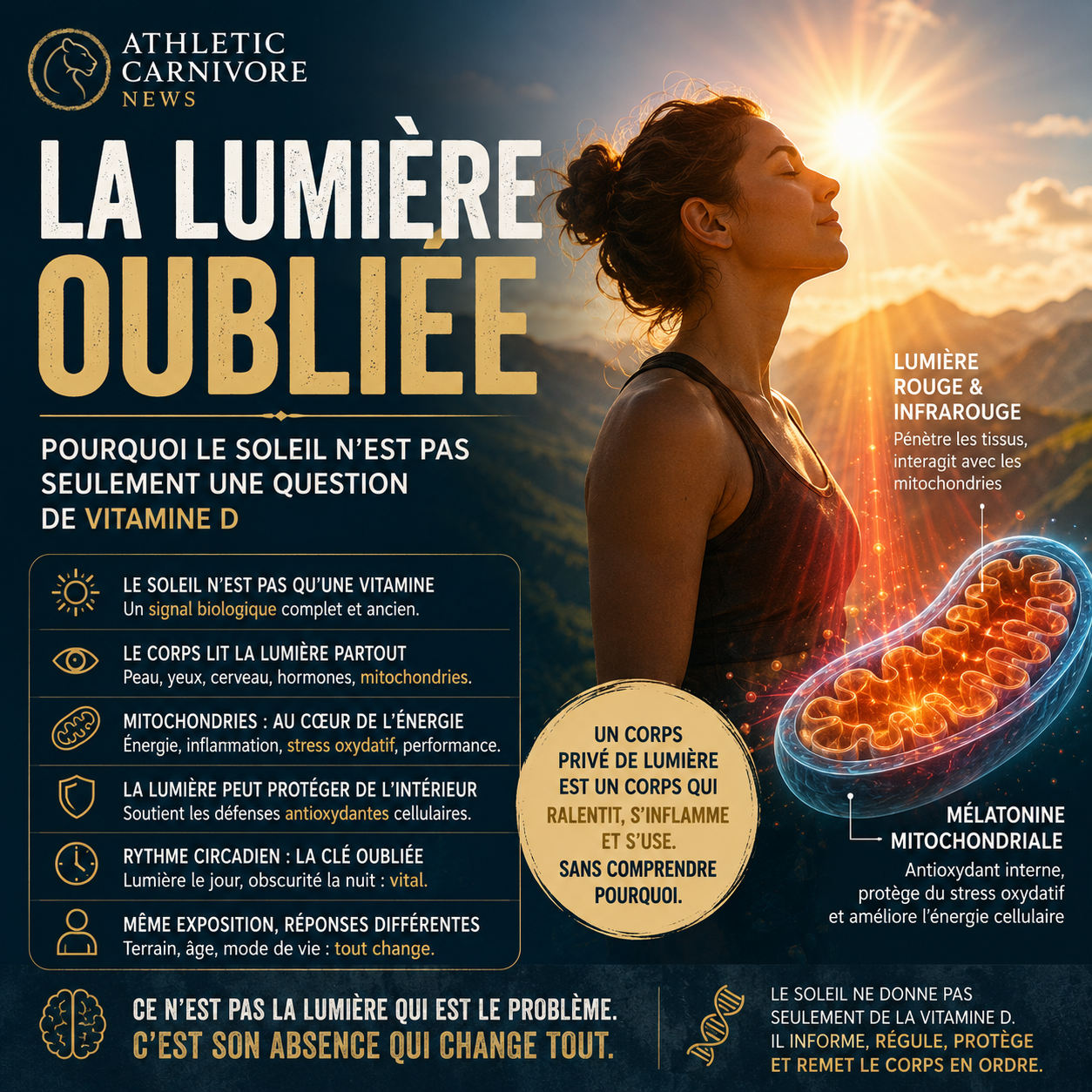La lumière oubliée : le rôle vital du soleil au-delà de la vitamine D