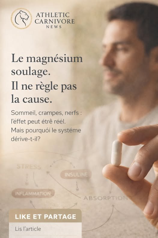 On vous a dit que vous manquiez de magnésium. On ne vous a jamais expliqué pourquoi.