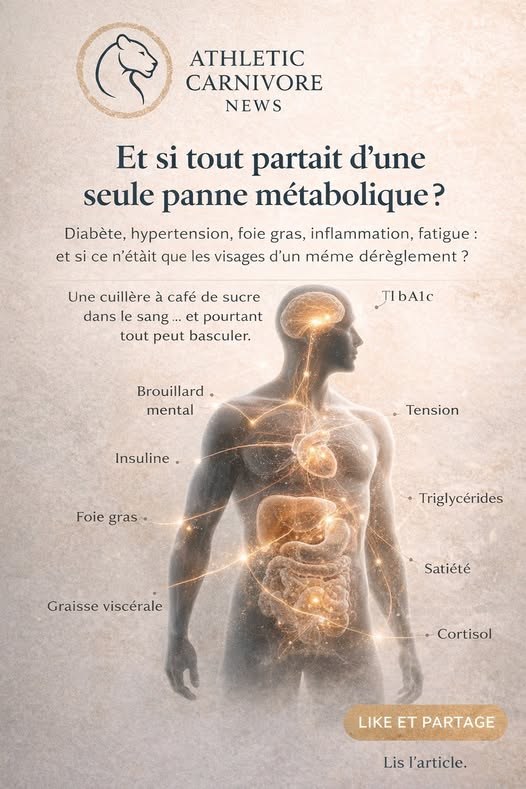 Et si la majorité des maladies chroniques n’étaient que l’aval d’une seule panne métabolique ?