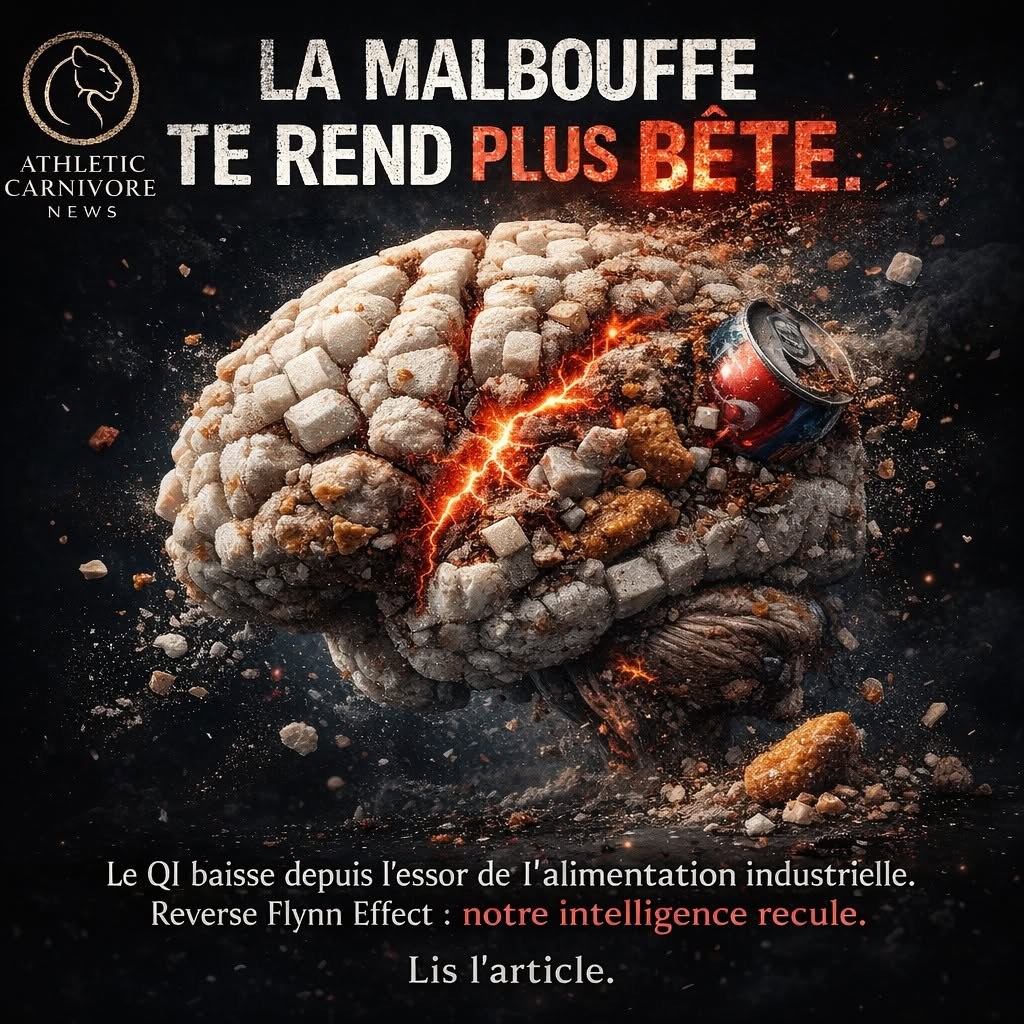 Plus tu manges de malbouffe, plus tu deviens bête