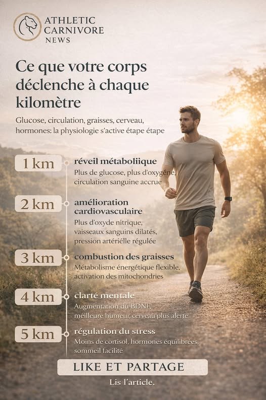 Marche à pied : ce que la science montre vraiment, kilomètre après kilomètre