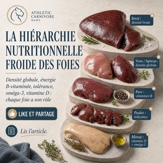 Quel est le meilleur foie ? La hiérarchie nutritionnelle froide des abats les plus puissants
