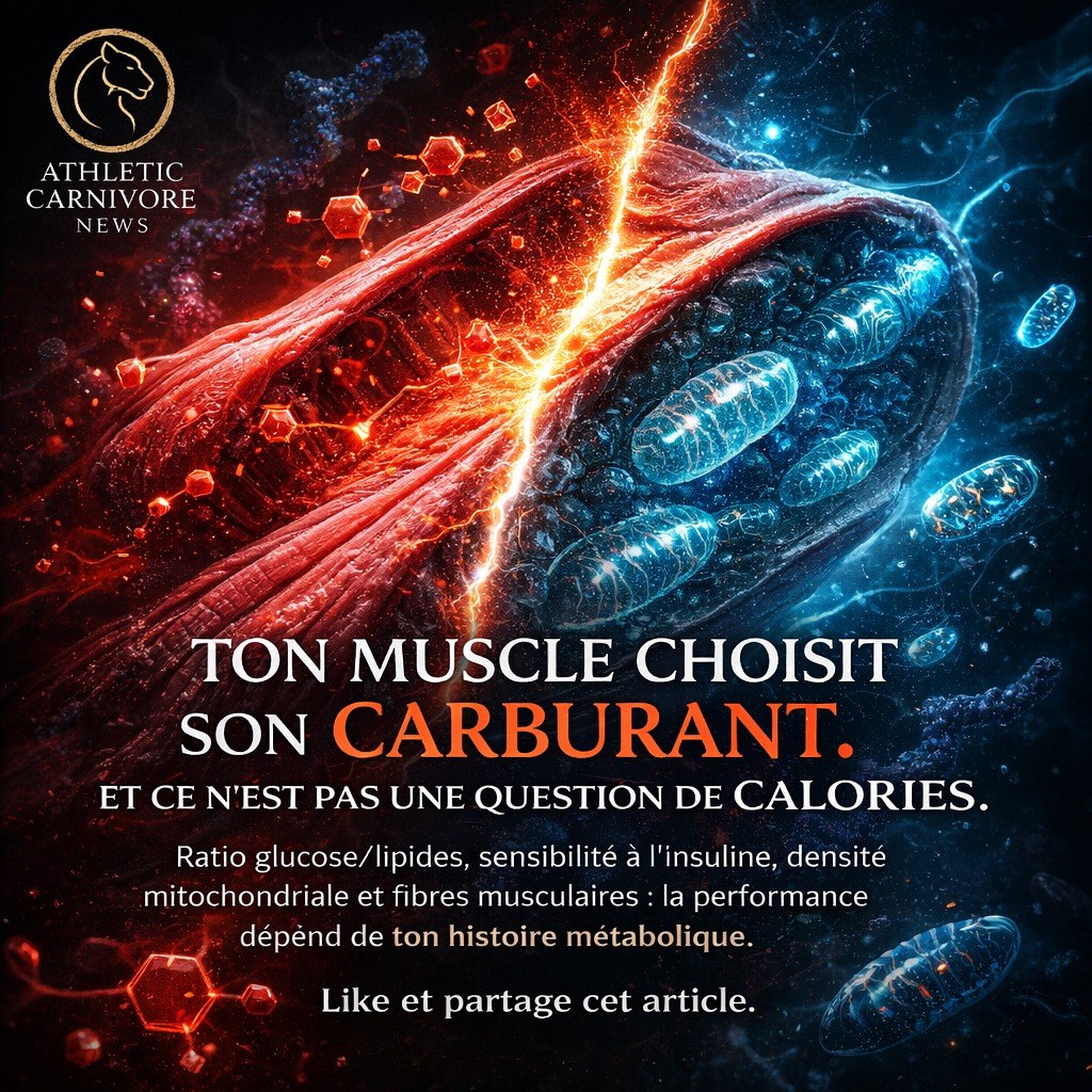 Le muscle face au carburant : glucose, lipides et histoire métabolique