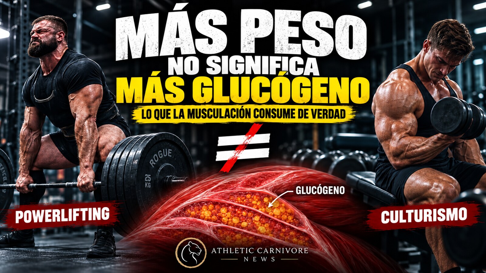 Musculación y glucógeno: entender la energía realmente consumida