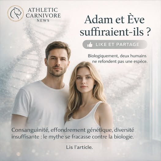 Le mythe d’Adam et Ève : biologiquement, deux humains ne refondent pas une espèce