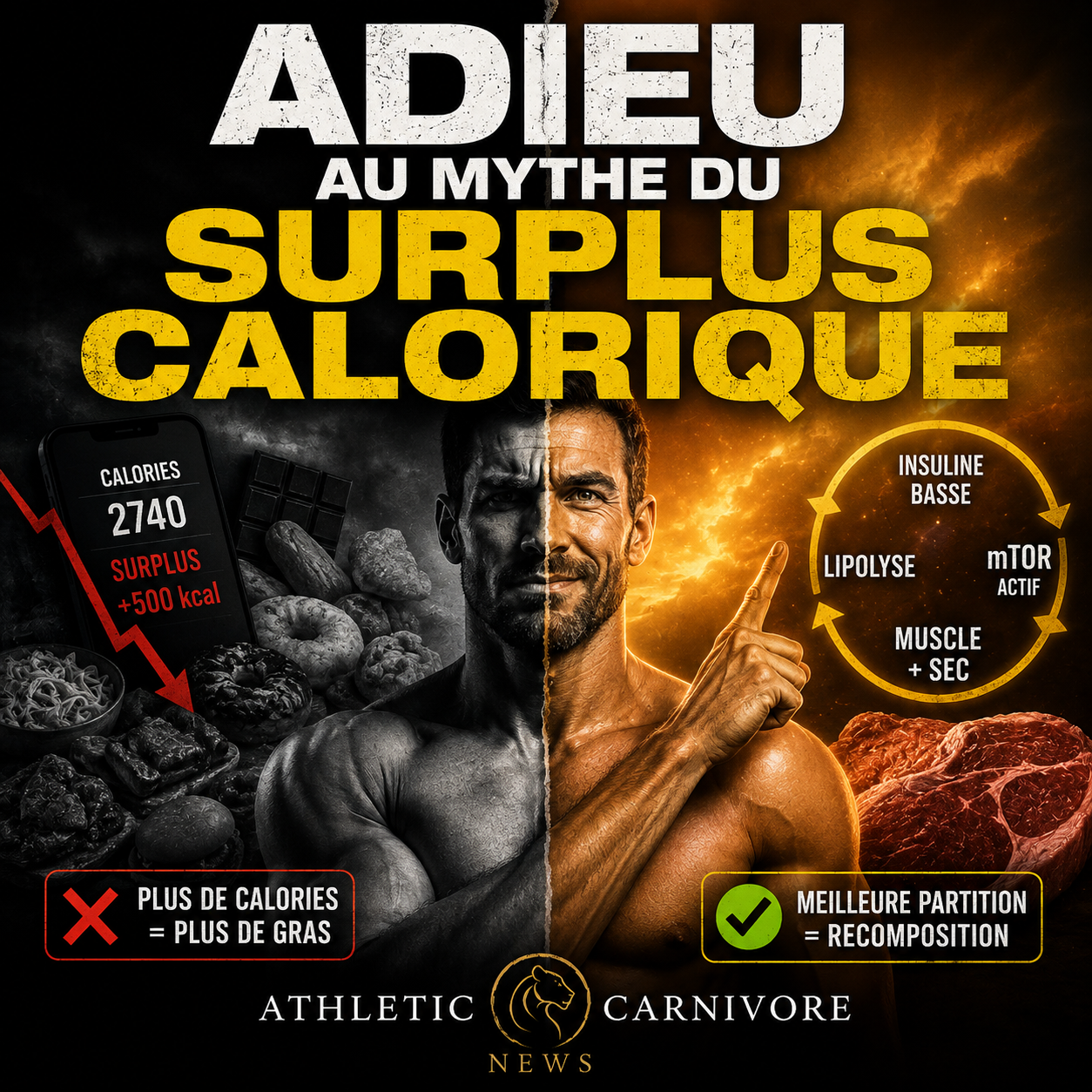 Le mythe du surplus calorique revisité en nutrition carnivore