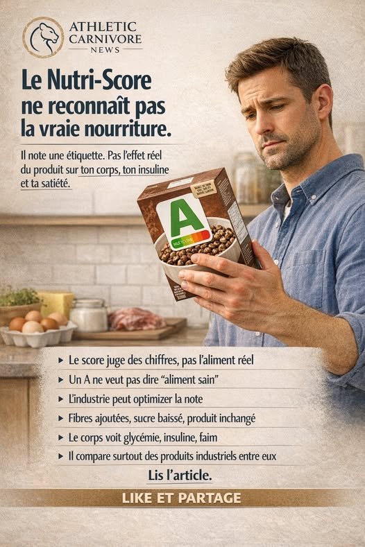 Nutri-Score : l’algorithme qui note l’étiquette, pas le métabolisme