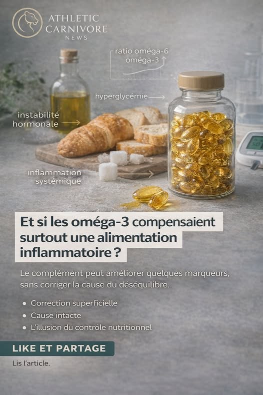 Oméga-3 en gélules : corriger l’inflammation ou masquer le vrai problème ?