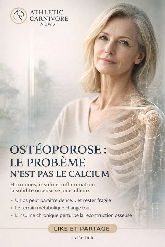 Ostéoporose : l’os ne manque pas seulement de calcium, il manque parfois de terrain métabolique